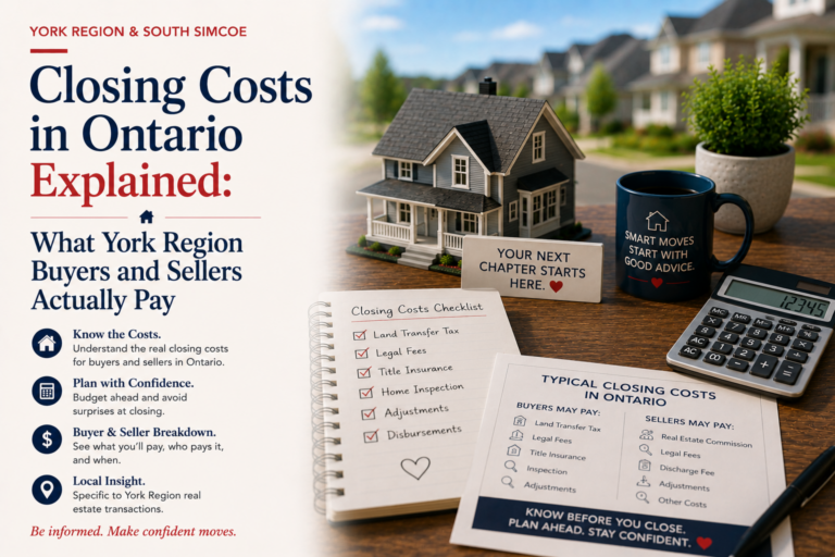 Closing Costs in Ontario Explained: What York Region Buyers and Sellers Actually Pay