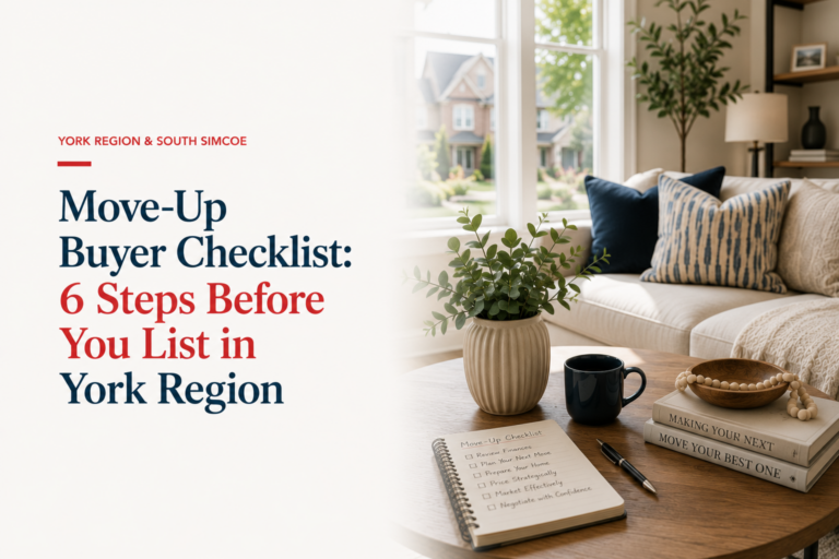 Move-Up Buyer Checklist: 6 Steps Before You List in York Region