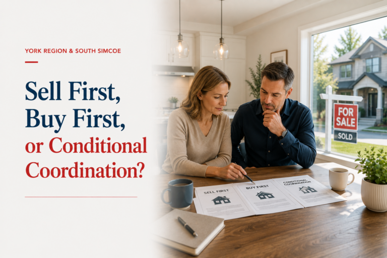 Sell First, Buy First, or Conditional Coordination?