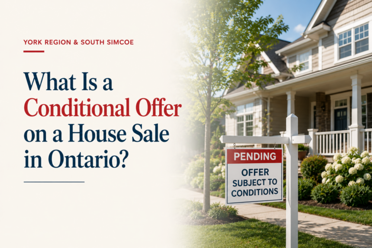 What Is a Conditional Offer on a House Sale in Ontario?