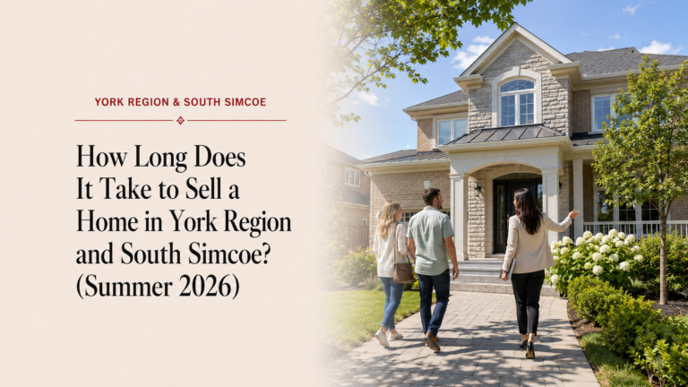 How Long Does It Take to Sell a Home in York Region and South Simcoe? (Summer 2026)