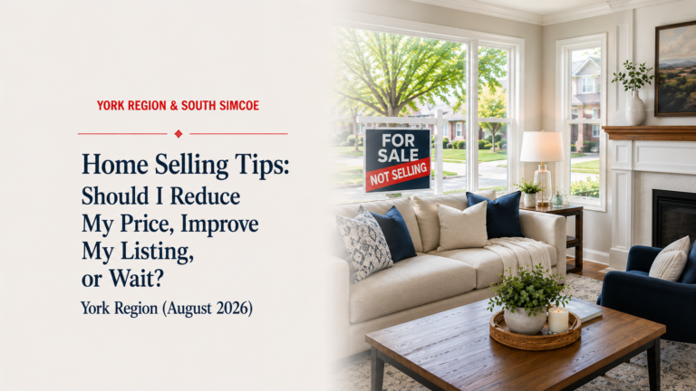 Home Selling Tips: Should I Reduce My Price, Improve My Listing, or Wait? York Region (August 2026)