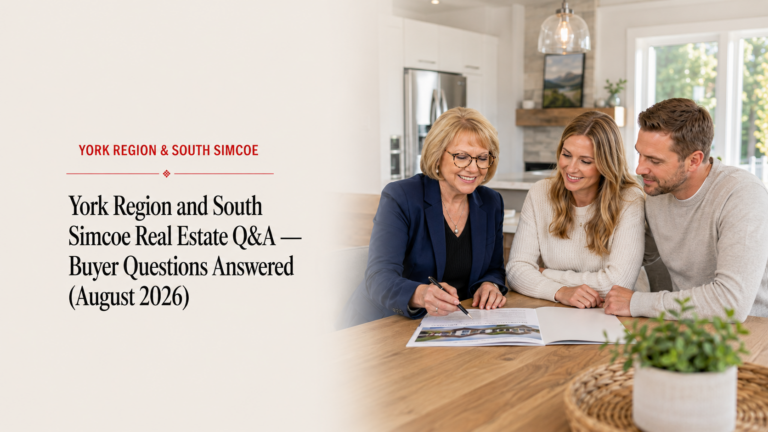 York Region and South Simcoe Real Estate Q&A — Buyer Questions Answered (August 2026)
