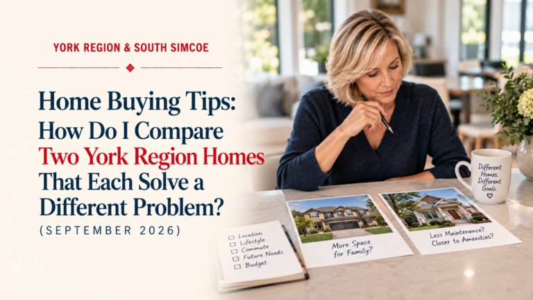 Home Buying Tips: How Do I Compare Two York Region Homes That Each Solve a Different Problem? (September 2026)