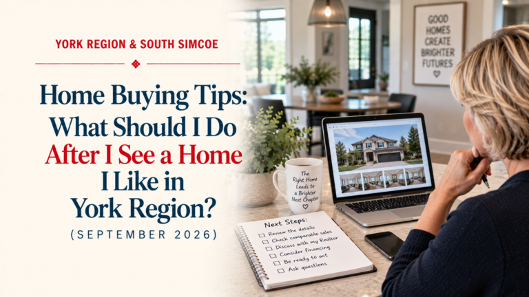 Home Buying Tips: What Should I Do After I See a Home I Like in York Region? (September 2026)