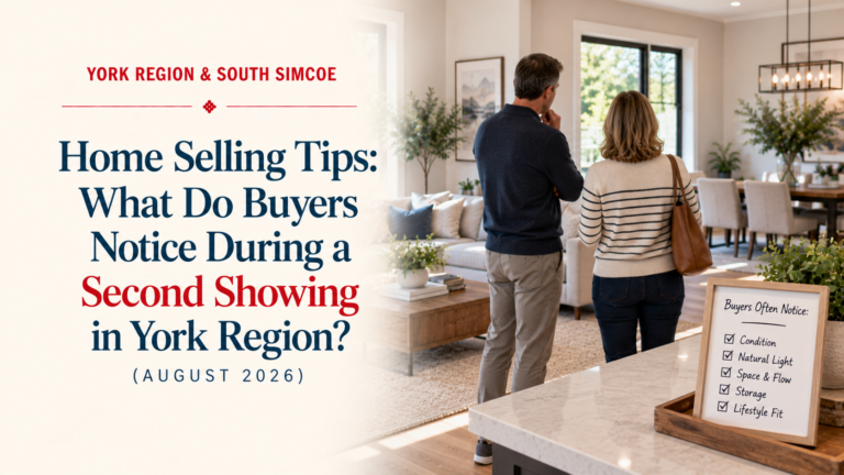Home Selling Tips: What Do Buyers Notice During a Second Showing in York Region? (August 2026)