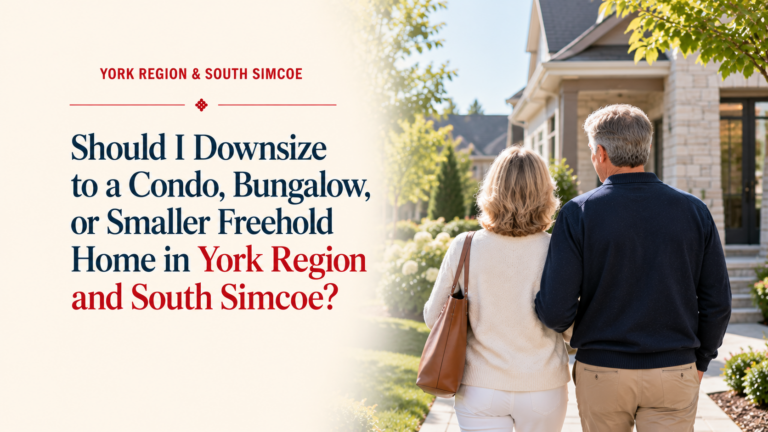 Should I Downsize to a Condo, Bungalow, or Smaller Freehold Home in York Region and South Simcoe?