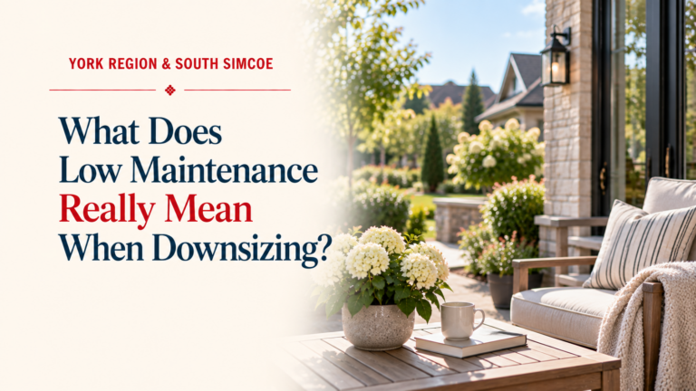 What Does Low Maintenance Really Mean When Downsizing?